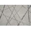 Tapis contemporain gris 5 x 8 avec art linéaire intrigant