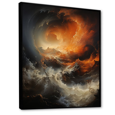 «Vanola Orange Storm Force of Nature II», reproduction sur toile
