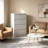 Heavy-Duty Lateral Metal File Cabinet with Lock, 4-Drawer Anti-Tip Interlock Office Storage Cabinet with Full Extension Slides for Home & Commercial Workplace-129881264
