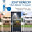 8000W Solar Street Light Outdoor With Motion Sensor, 40000LM 6500K LED Dusk To Dawn Security Light, IP65 Waterproof Commercial Parking Lot Lights For Driveways, Garage, Yard