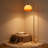 Modern Floor Lamp With Gradient Glass Shade - 67 Inch Standing Lamp For Living Room, Bedroom, Or Office - Includes Bulb, Heavy Base, And Convenient Pedal Switch