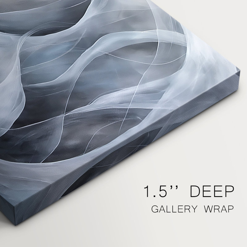 ABSTRACT Series CDL XXII - Toile tendue sur mesure avec châssis - 3 pièces, H 27 po x l 54 po