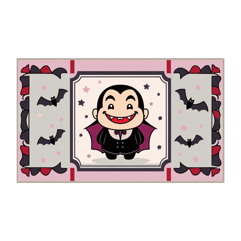 Tapis de Noël lavable The Holiday Aisle®, Tapis de couloir 2 pi x 4 pi