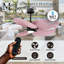 Alessandra Tropical - Five Blade Ceiling Fan - Matte White Finish - Matte White Blades-1004283734-1004283737
