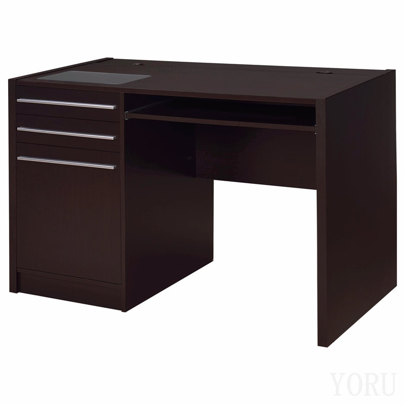 Cappuccino 2-Drawer Computer Desk