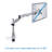 Mount-It Full Motion Height Adjustable Single LCD Monitor Desk Mount | Fits Up to 32 in. Screens