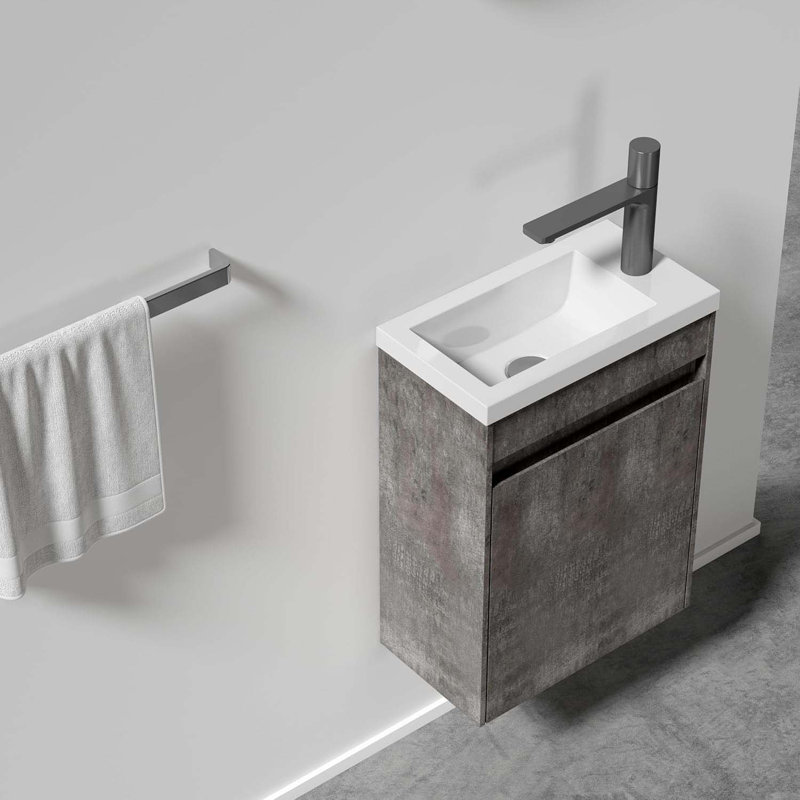 Compact Bathroom Vanity With Advanced Features For Space Optimization