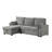 Fabric With Square Arms Sofa-1832899856
