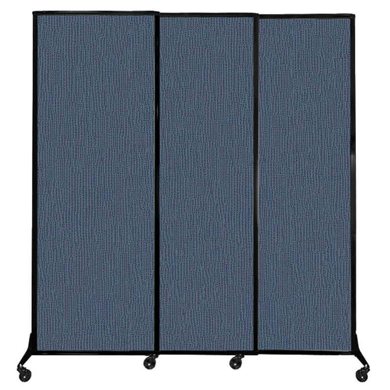 Cloison coulissante à 3 panneaux QuickWall, H 88 po x l 84 po, Océan