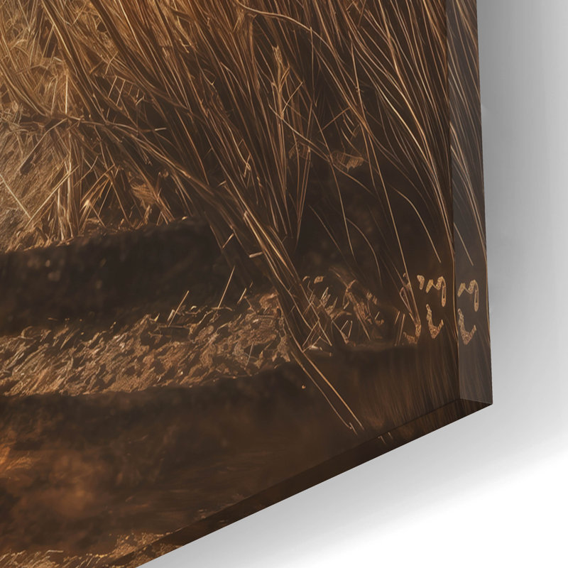  'Cowboy - Morning Walk' by Rey Klimt Acrylic Glass Wall Art, 24" x 24", 12" H x 12" W x 0.13" D