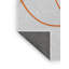 Tapis gris/zone orange à motifs-1795196733