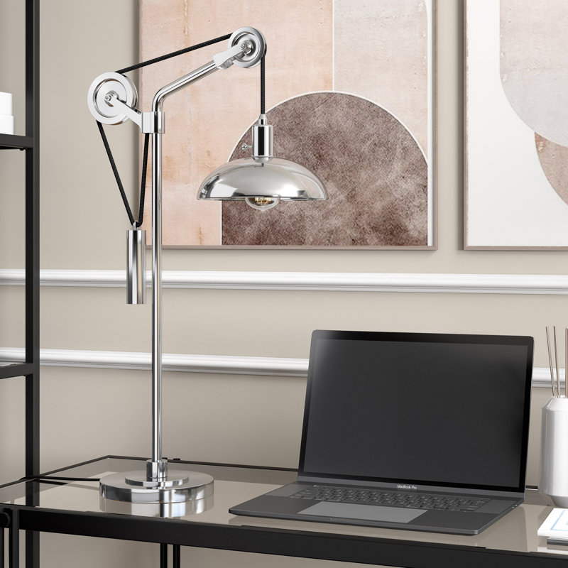 Neo Metal Desk Lamp, Polished Nickel