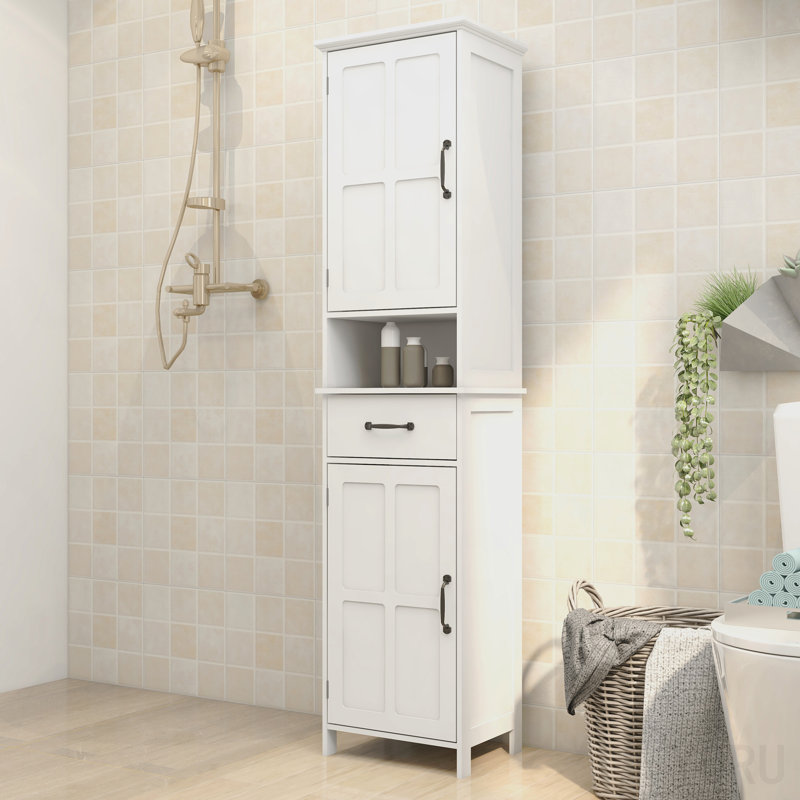 Armoire de salle de bain étroite à double porte - standard