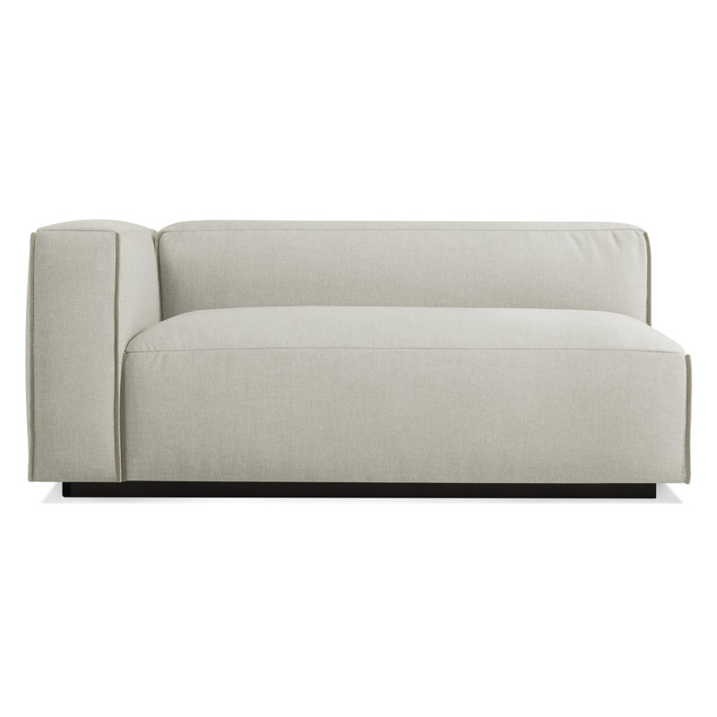 Cleon Chaise Lounge, Maharam Meld in Panda, Left Hand Facing