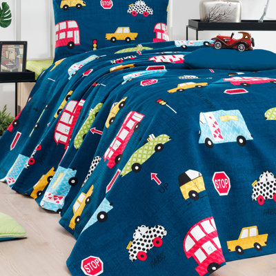 Caracara Cotton Abstract Bedspread