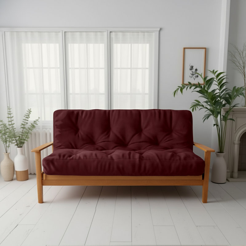 Matelas en mousse pour canapé-lit Futon de Lipson - , certifié CertiPUR-US, sans cadre, 12", Simple, Marron