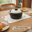 Napperons en tissu de lin, napperons Boho imperméables et durables pour la cuisine, ensemble de 6 napperons rustiques lavables-836260685-836260672