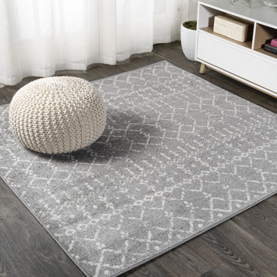 Tapis gris / ivoire Kateshia