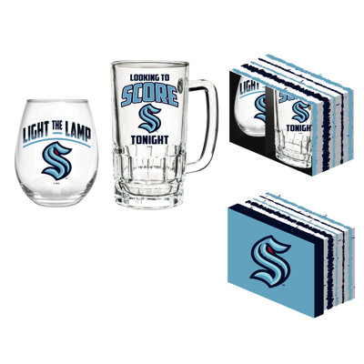 Ensemble-cadeau NHL Team Pint Glass and Wine