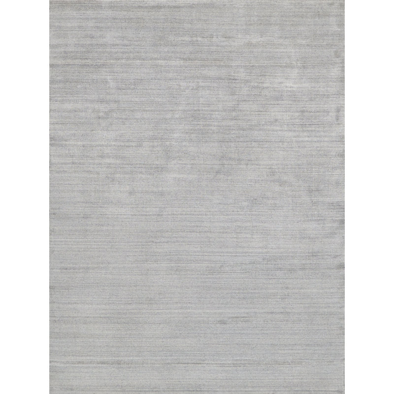 Sanctuary Striped Area Rug in Light Silver, Rectangle 14' x 18'