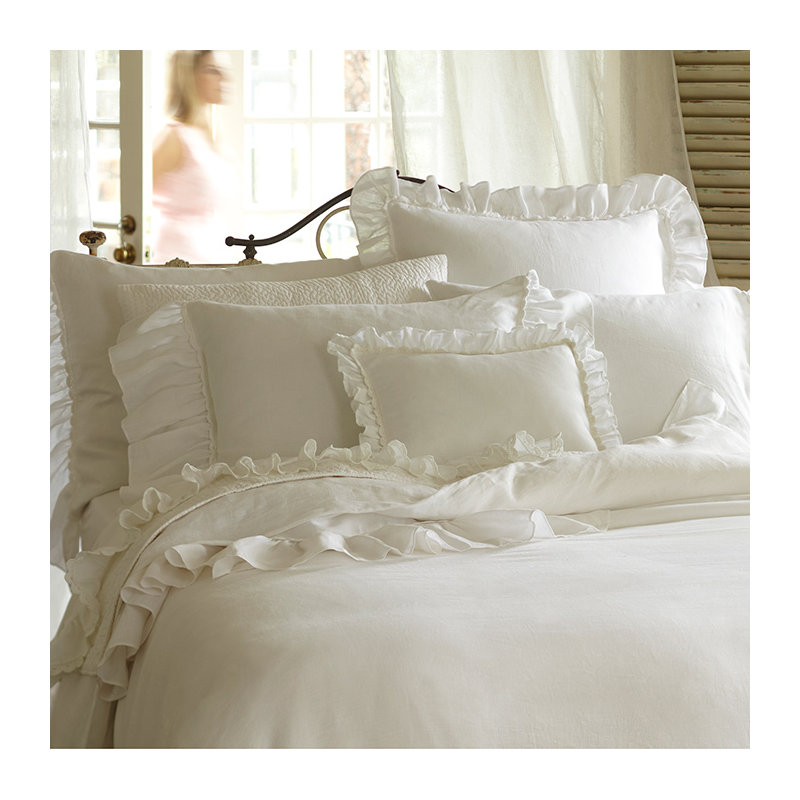 Verandah Duvet Cover, White, Queen