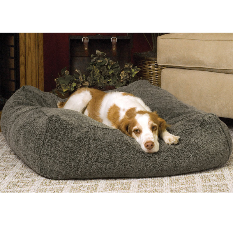 Polyester Pet Bed, Medium (28" W x 28" D x 12" H), Grey
