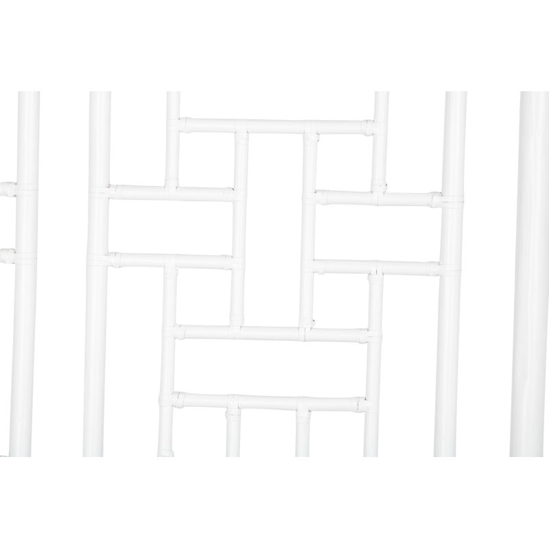Ohana Wicker/Rattan Open-Frame Headboard, White, King
