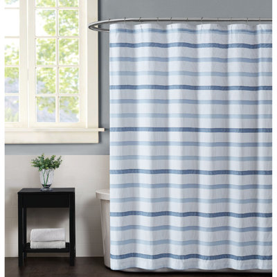 Truly Soft Waffle Stripe Shower Curtain