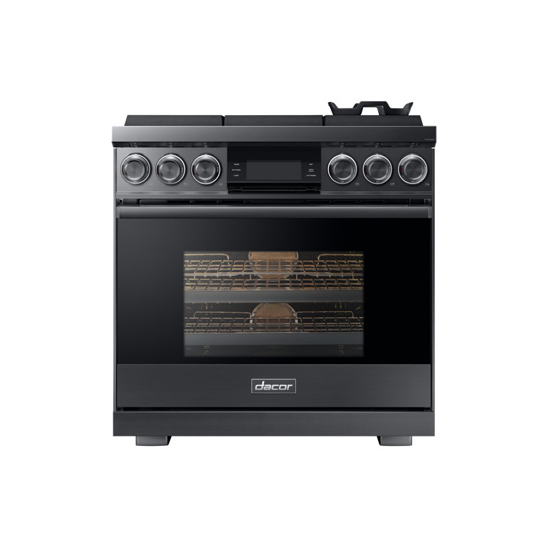 36" Pro-Range 6 Burners, Contemporary, NG/LP, Graphite Stainless