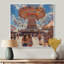 Carrousel de parc d'attractions orange et bleu - Décoration murale parcs d'attractions-1613362108-1851852972