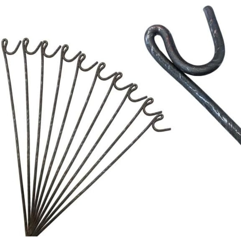 Y&M Living Black Steel Line Post