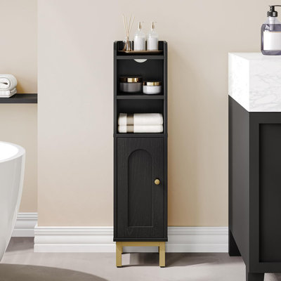 Corner Bathroom Storage Cabinet with Door