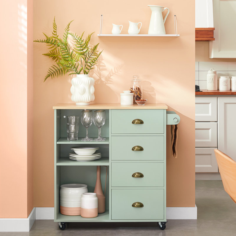 Wood Kitchen Cart