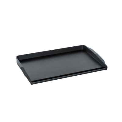 Nordic Ware 20" 2 Burner Backsplash Non-stick Griddle In Black