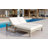 Outdoor Double Lounge Chair With 5-Position Adjustable Backrest For Each Seat, Wood Patio Chaise Lounge With Removable Cushions For Patio, Poolside, Garden-1361472661