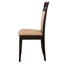 De 2 chaises rembourrées beiges, aspect cappuccino sophistiqué pour la finition de la salle à manger, sièges élégants