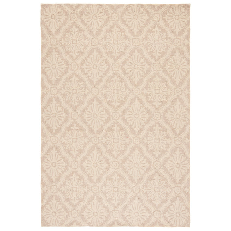 Tapis crème crocheté à la main Taran, Rectangle 3 pi x 5 pi