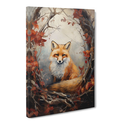 Fox Romanticism No.2 - Wrapped Canvas Print