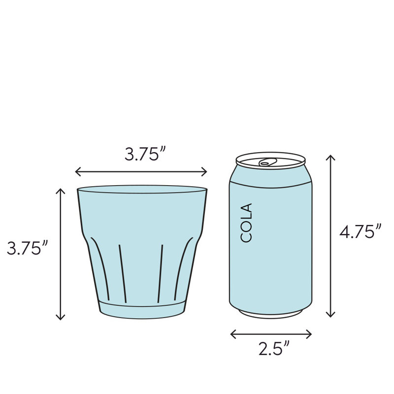 Malina 13oz. Handmade Drinking Glass Set