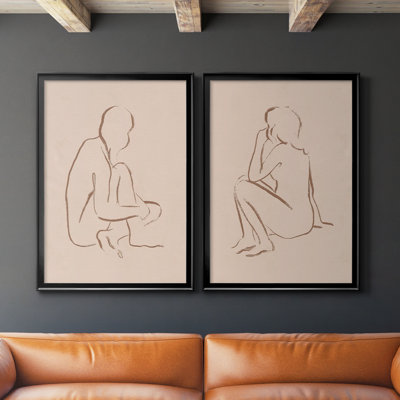" Sketched Pose I " 2 - Pieces