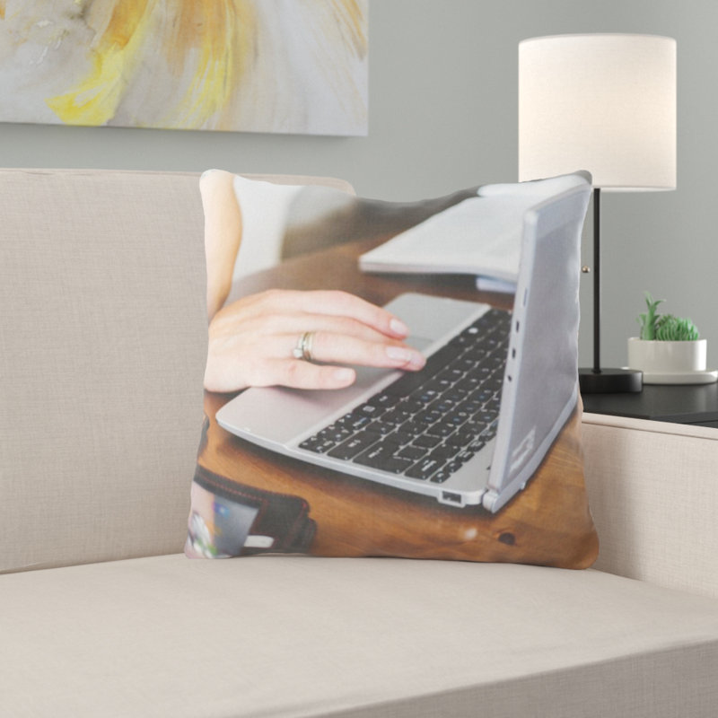 Microsuede Throw Pillow