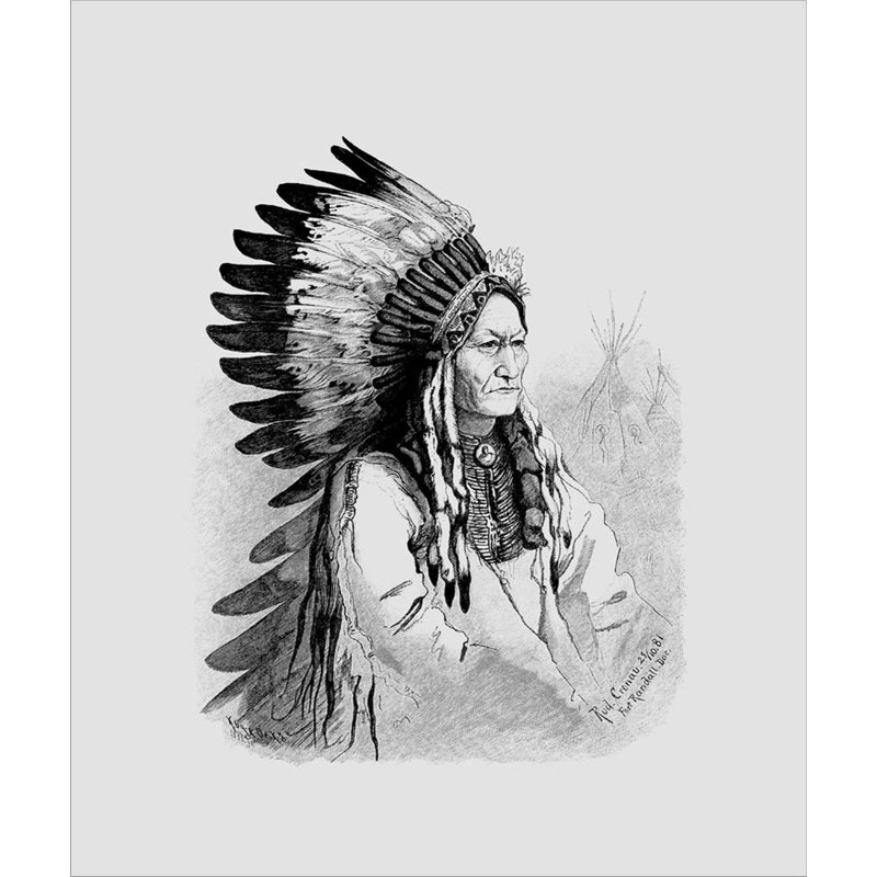 " Native Indian Chief, Sitting Bull "