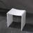 Freestanding Solid Surface Bathroom Shower Stool  Hollowed-Out Seat