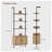 Ato Unfinished Ladder Storage Bookcase With Cabinet