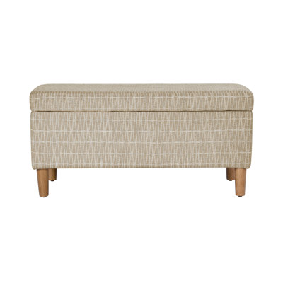 Banc de rangement rembourré 100% polyester Besart