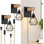 Appliques murales rétro en bois de style campagnard avec cordon d'alimentation, ensemble de 2 pour chambre à coucher et salon