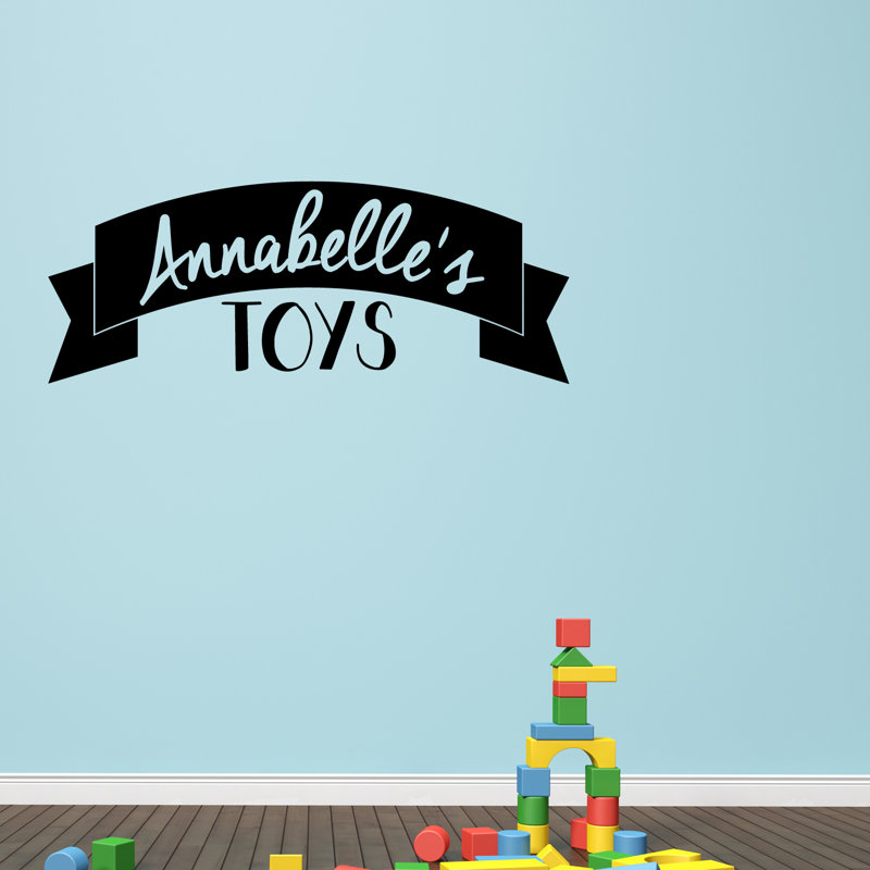 Text & Numbers Wall Decal, Black, Yes