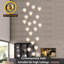Lustre moderne 20 lumières noir cristal-61309185-21469982