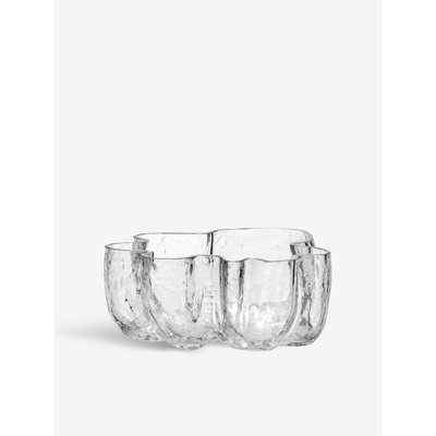 Crackle Handmade Glass Table Vase
