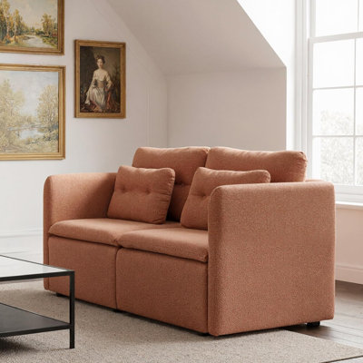 Modern Convertible Sectional Sofa With Deep Seat For Living Room